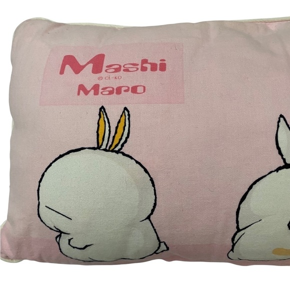 Mashi Maro Baby Pink Rectangular Pillow Preowned - Picture 3 of 7